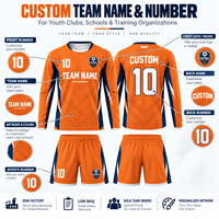 Tenue de football personnalisée pour enfants, maillot à manches longues et short par sublimation, kit d'entraînement de football pour jeunes, vêtements d'équipe, fournisseur OEM