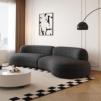 Sofás Curvos para Sala de Estar, Muebles Comprimidos al Vacío, Juego de Sofás Comprimidos para el Hogar, Sofá Modular