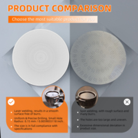 Filtre à café en acier inoxydable pour machine à expresso, 53 mm, filtre à café en maille, pièces détachées réutilisables pour machine à café