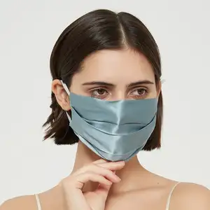 Wholesale Wholesale Hot Sale Unisex Reusable Facial Sheet Summer Ice Silk Mouth Mask With Nose Wire Protection Face Cover