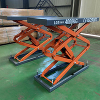 Cric de levage de voiture électrique hydraulique à ciseaux 4T homologué CE, élévateur mobile pour atelier de service automobile