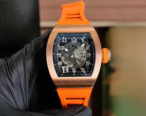 El Nuevo Reloj Mecánico 010 de Alta Calidad con Caja de Metal Esqueletizada de Lujo es un Elegante Reloj de Pulsera para Hombre de Negocios - Product Image 4