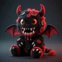 Jouet en peluche chauve-souris d'Halloween OEM/ODM - Adorable poupée en peluche animale, idéale pour les machines à griffes, la décoration de comptoir, les cadeaux et la personnalisation en gros