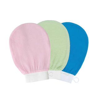 Gant de bain exfoliant pour le visage et le corps en soie naturelle douce 100% brute, respectueux de l'environnement, avec couleur et taille personnalisables - Product Image 1