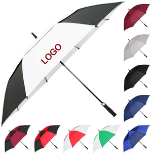 Classic Stick Umbrellas Large Automatic Open UV Protection <b>Waterproof</b> Double <b>Canopy</b> Windproof Custom Golf Umbrella With Logo - Product Image 1