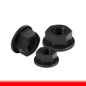 Écrou à bride en nylon en plastique hexagonal filetage métrique écrous à fond plat noir M3 M4 M5 M6 <span class=keywords><strong>M8</strong></span> M10 M12 isolation thermique et électrique - Product Image 5