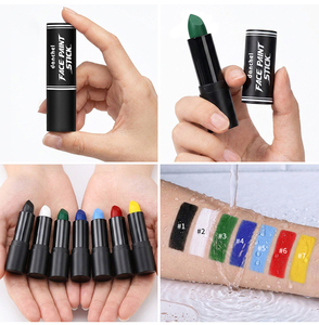 <span class=keywords><strong>Peinture</strong></span> corporelle et faciale Halloween en stick crème, imperméable, couleurs <span class=keywords><strong>fluo</strong></span> vert, violet, rose, noir, blanc, maquillage artistique pour fêtes - Product Image 3