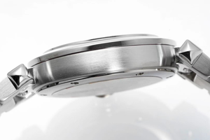 Fashionable Automatic Mechanical Watch Engraved Silver <b>White</b> Dial Stainless Steel Chain Strap Sapphire Crystal Glass <b>Mirror</b> - Product Image 5