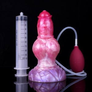 Monster <b>Dildo</b> Anal Squirting <b>Dildo</b> Knot Flexible Realistic Butt Plug Adult Sex Toy Ejaculating Sex Toy with Suction Cup - Product Image 1
