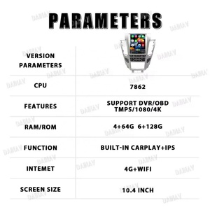 Radio para Auto Android 13 de 10.4 Pulgadas para Cadillac CTS 2007-2012, Reproductor Multimedia con Pantalla Táctil, GPS, Navegación Integrada, 2DIN, 128GB - Product Image 6