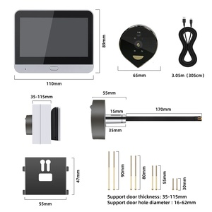 Chuông cửa thông minh Tuya ENXUN 2025 Mới Về - Màn hình <span class=keywords><strong>4.3</strong></span> inch, kết nối WiFi - Product Image 5