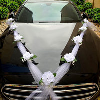 Fleurs personnalisées Corsage de fleurs artificielles pour la décoration de voiture Guirlande de fleurs automatique mariée marié noël nouvel an événement