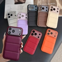 Coque de téléphone 3D en tissu doux effet duvet pour iPhone 13 14 15 16 17 18 Pro Max, protection d'objectif antichoc