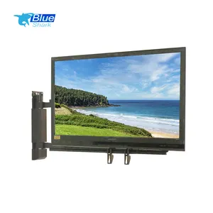 32-50 inç 0-170 derece döndür düz Panel TV duvara monte döner duvara monte TV standı uzaktan kumanda TV braketi duvara montaj