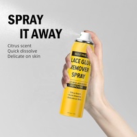 Perruque en dentelle de haute qualité dissout rapidement 100ml spray dissolvant de colle en dentelle de marque privée pour perruque en dentelle