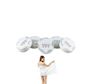 Serviettes de bain compressées jetables écologiques en coton non tissé Yaolan 70x140cm, impression personnalisée pour usage hôtelier et sportif - Product Image 1