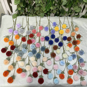 Flor Artificial <span class=keywords><strong>de</strong></span> Crisantemo <span class=keywords><strong>con</strong></span> 3 Cabezas, Tipo Pompon, <span class=keywords><strong>de</strong></span> Tallo Único, <span class=keywords><strong>para</strong></span> <span class=keywords><strong>Arreglos</strong></span> Florales en el Hogar y Bodas - Product Image 6