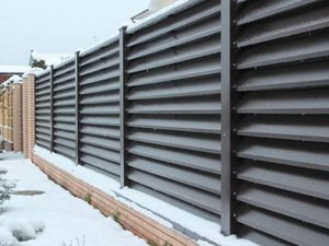 JHR Panneau de clôture de jardin en métal aluminium Ecrans de sécurité pour la confidentialité Louver Slating Gate Clôture décorative en aluminium - Product Image 2