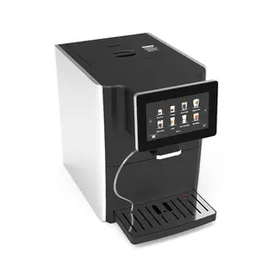 Smart Bohnenmahlwerk elektrisch mit einem berührungsbildschirm 8 Sprachen digitale Kaffeemaschine für Büro zuhause kommerziell