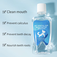 PetFit Bain de bouche personnalisable pour chiens et chats 250ml – Style mignon, extrait végétal, nettoyage doux, haleine fraîche, blanchiment des dents et des gencives