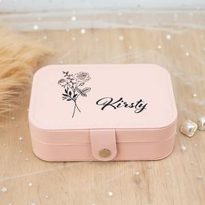 Customized Classic Personalized Printing Rectangular Leather Zipper <b>Office</b> <b>Supplies</b> Box One-Piece - Product Image 5