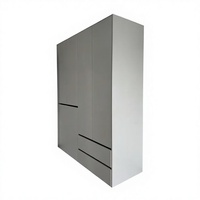 Armoire moderne sur mesure avec portes battantes, meuble de rangement pour chambre à coucher, OEM ODM pour appartement, résidence, hôtel