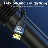 Câble HDMI FJGEAR avec prise en charge EARC pour barre de son, home cinéma, Dolby Atmos, vidéo 4K 120Hz HDR, 8K 60Hz