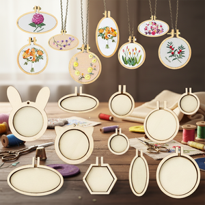 Cerceaux à broder en tissu et textile RarLong, petits, anti-rides, pour l'artisanat et la suspension - Product Image 5