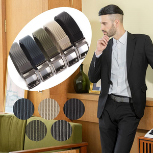 Cinturón táctico de nailon resistente al desgaste para hombres con hebilla deslizante automática Cinturón táctico ajustable para hombres de golf - Product Image 6