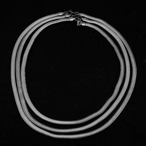 2026 New Simple <b>Titanium</b> Steel Snake <b>chain</b> Collarbone Necklace Silver Plated Popular Design Unisex's Necklaces Fashionable Jewel - Product Image 5