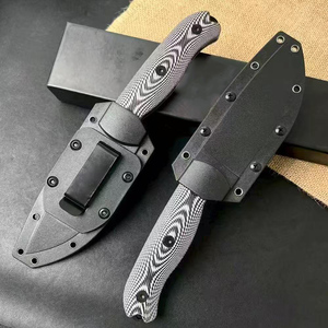 <span class=keywords><strong>Coltello</strong></span> a Lama Fissa in Acciaio ad Alto Tenore di Carbonio 1095 con Manico G10, <span class=keywords><strong>Coltello</strong></span> Professionale per Caccia, Campeggio e Sopravvivenza - Product Image 2