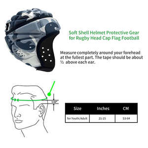 <span class=keywords><strong>Demi</strong></span>-casque à coque souple pour enfants, imprimé personnalisé, drapeau <span class=keywords><strong>de</strong></span> dessin animé, Football, Surf, casque <span class=keywords><strong>de</strong></span> Surf souple, casque d'impact, Rugby, protège-tête - Product Image 6