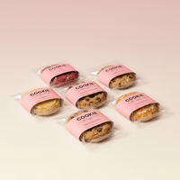 Koekjesverpakkingstassen met op maat gemaakt logo geprint ontwerp gelamineerd plastic klein helder warmteafdichting voor bakbrood