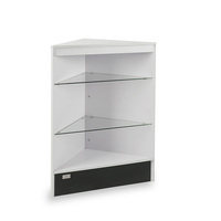 Vitrine de vitrine en verre en bois pour magasin de fumée Vitrine pleine vision