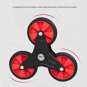 400 किलोग्राम पोर्टेबल फोल्डेबल सीढ़ी चढ़ाई ट्रॉली हैंडकार्ट कार्गो ले जाने वाले ट्रेलर उपयोगिता गाड़ी सीढ़ी सीढ़ी पर्वतारोही - Product Image 5