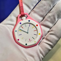 Montre de poche octogonale co-marquée AP, mouvement à quartz, design personnalisable inspiré de la dopamine, en plastique polyuréthane