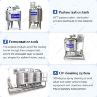 Équipement de production de mini-yogourts, machine industrielle de fabrication de yaourt au lait fermenté UHT, prix usine à vendre