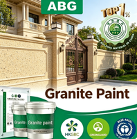 Peinture hydrophobe anti-salissure à base de pierre lavée avec sable de quartz calciné, revêtement granitique pour mur de façade extérieure de centre commercial