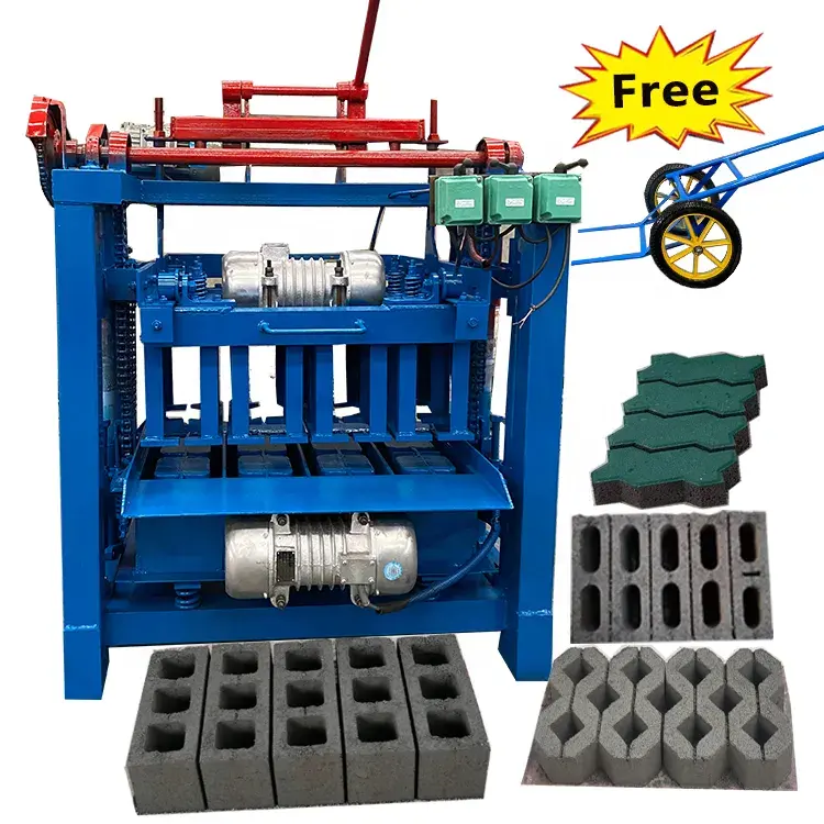 Machine de fabrication de blocs de béton Machine de fabrication de briques à emboîtement solide