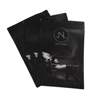 Sac ziplock composite noir personnalisé. corset vêtements sous-vêtements corsetry camisole de force sac d'emballage en plastique refermable