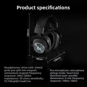 <span class=keywords><strong>Casque</strong></span> filaire <span class=keywords><strong>Logitech</strong></span> <span class=keywords><strong>G</strong></span> <span class=keywords><strong>Pro</strong></span> <span class=keywords><strong>X</strong></span> original 7.1 <span class=keywords><strong>Casque</strong></span> de jeu Surround <span class=keywords><strong>Casque</strong></span> GPROX - Product Image 5