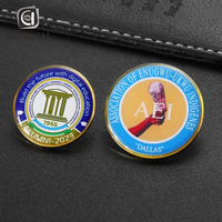 Expédition rapide personnalisé or nickelé métal impression UV enduit époxy logo rond carré épinglette insigne ébauches broche