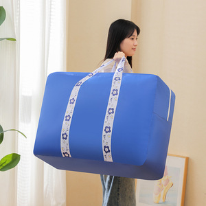 Sac de rangement pour couettes en tissu Oxford, grande capacité, rectangulaire, organisateur de vêtements pour déménagement - Product Image 2