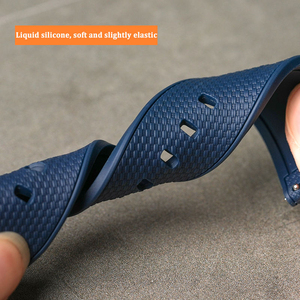 Bracelets de montre en silicone à double libération rapide pour montre <span class=keywords><strong>Tissot</strong></span> Prx avec adaptateur dédié, bracelet de montre en caoutchouc - Product Image 5