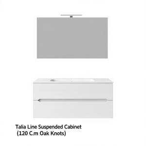 Mueble de Baño Suspendido Talia Line de 120 cm con Nudos de Roble - Product Image 3