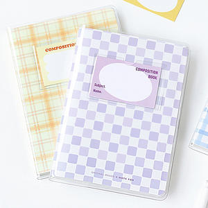 LABON – carnet à carreaux en PVC Transparent A5, carnet à couverture rigide, Journal intime, manuel de Style Ins, vente en gros - Product Image 6