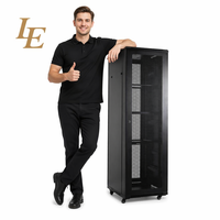 Rak Server Kabinet Jaringan Pusat Data Berdiri Lantai Baja 12U 800*800mm Tersedia