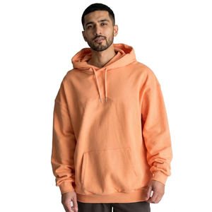 Sudadera con capucha extragrande para hombre, talla grande, con media cremallera, 100% algodón, terciopelo, gruesa, para invierno, digital, ecológica, precio de venta al por mayor - Product Image 1