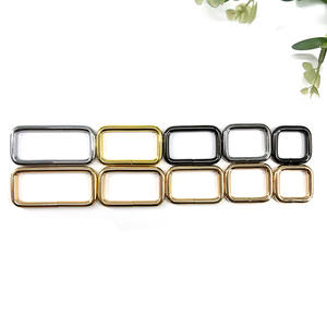 Directo de fábrica, en stock, bolsa tejida DIY, accesorios de Hardware de anillo cuadrado, hebilla cuadrada en relieve antioxidante, Material de PU - Product Image 3