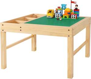 <span class=keywords><strong>Table</strong></span> en bois multifonctionnelle pour enfants avec jeu de rangement <span class=keywords><strong>Table</strong></span> d'activités en bois pour enfants - Product Image 2
